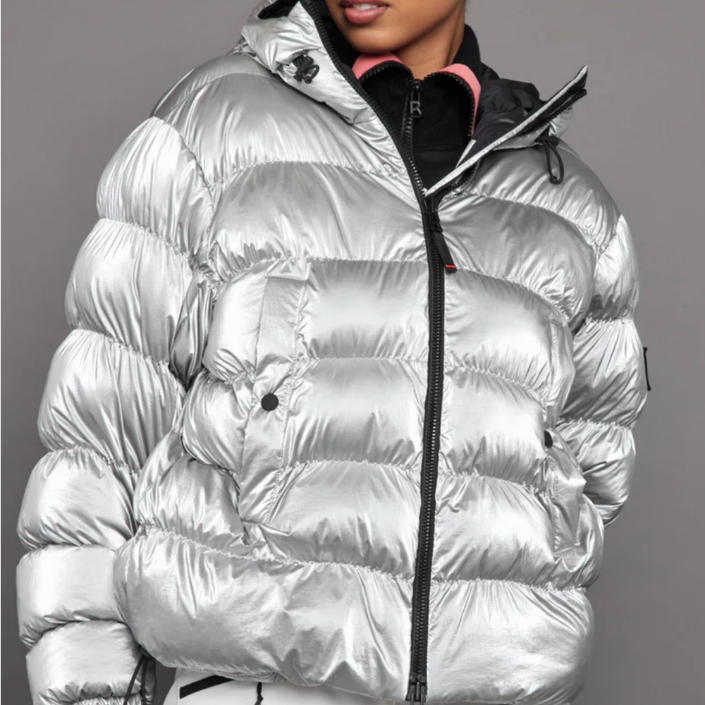 49Winters Women's Silver Puffer Jacket Sz3